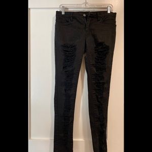 Ripped black jeans